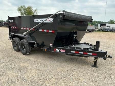 New 2026 PJ 83"x14' BP Tandem Axle Low Pro Telescopic Dump w/ 48" Sides – DT Voyager Package