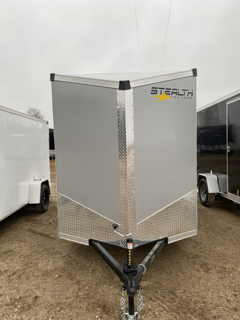 New 2026 Stealth Trailers 6X12 SILVER Cargo / Enclosed Trailer silver