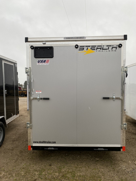 New 2026 Stealth Trailers 6X12 SILVER Cargo / Enclosed Trailer silver