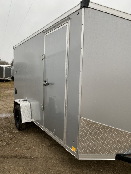New 2026 Stealth Trailers 6X12 SILVER Cargo / Enclosed Trailer silver