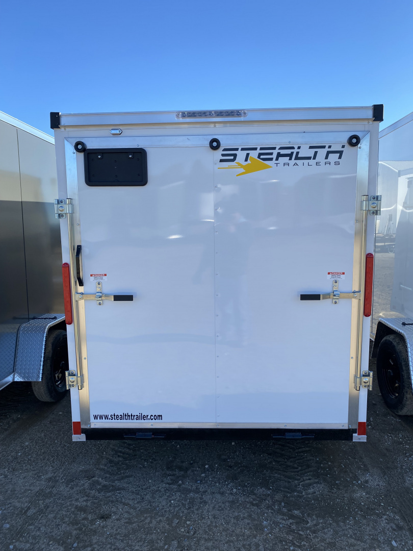 New 2026 Stealth Trailers 6X12 WHITE Cargo / Enclosed Trailer