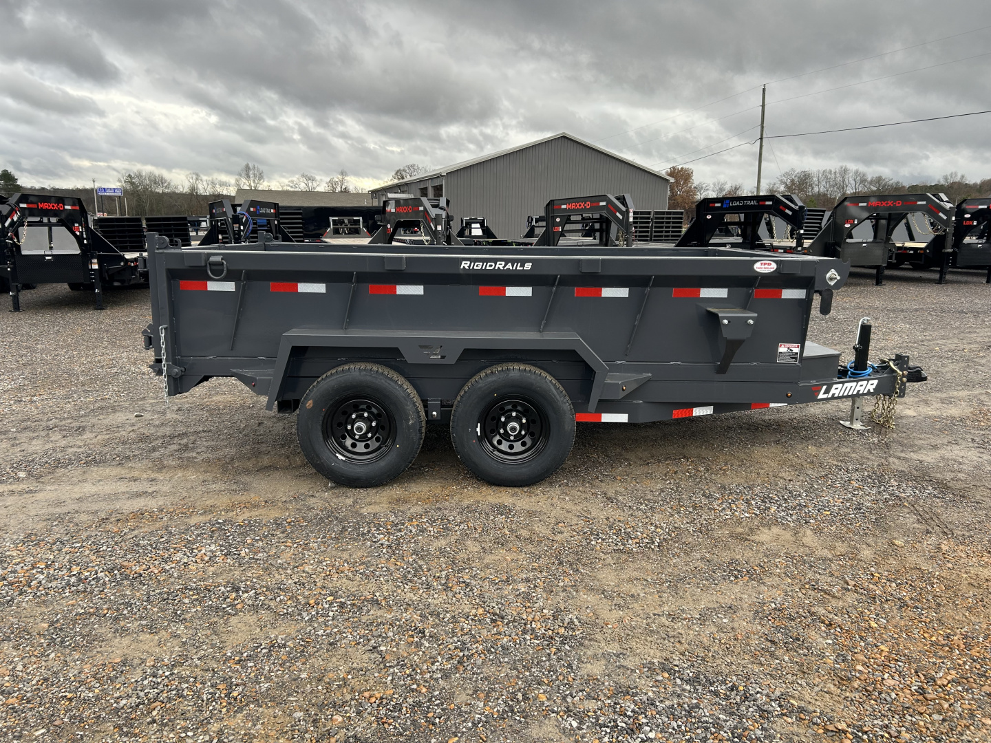 New 2026 Lamar Dump Trailer | 77" x 12' | 10K GVWR