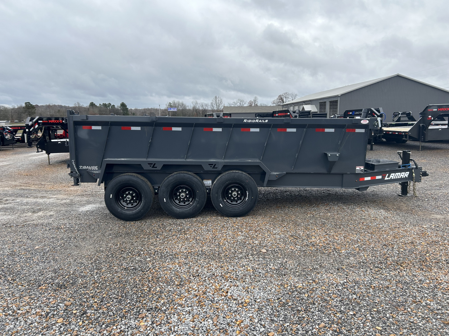 New 2026 Lamar Dump Trailer | 83" x 16' | 21K GVWR