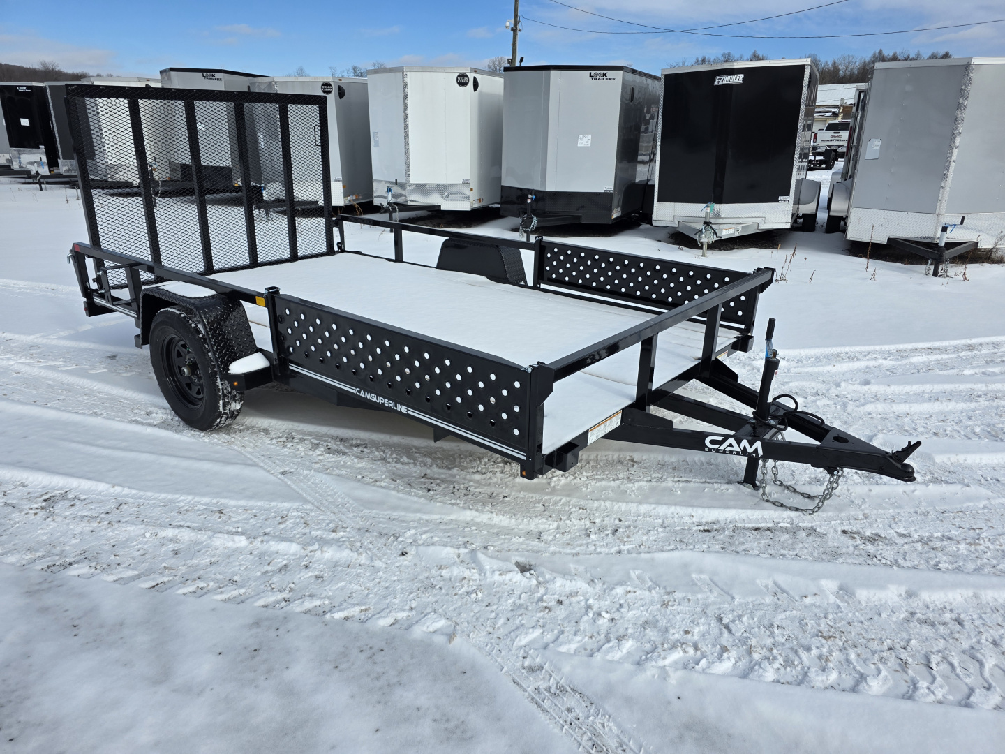 New 2026 Cam Superline 7X12 - SIDE LOAD ATV Utility Trailer