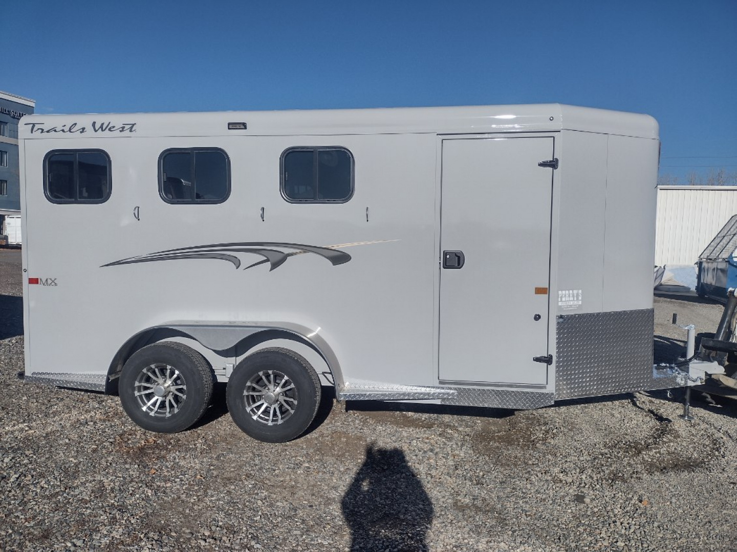New 2026 Trails West Adventure 3 Horse Trailer