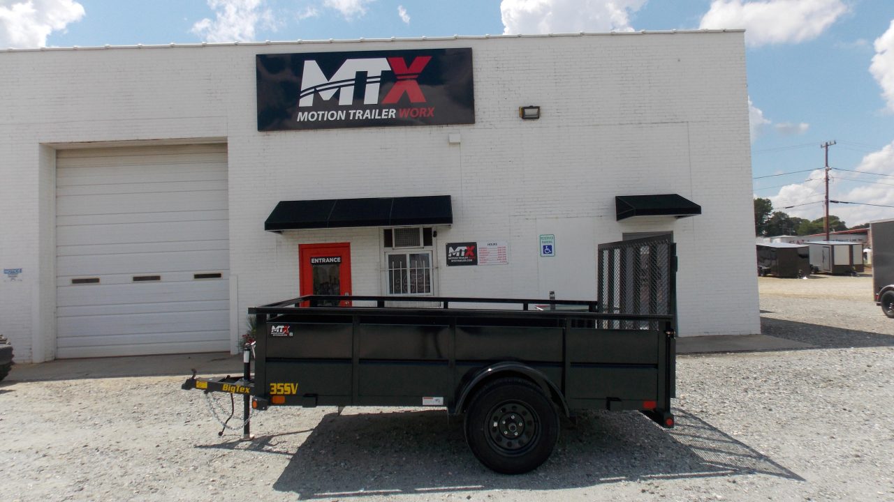 New 2026 Big Tex Trailers 6x10 35SV w/ Solid Sides & 4' Spring Assist Gate Utility Trailer