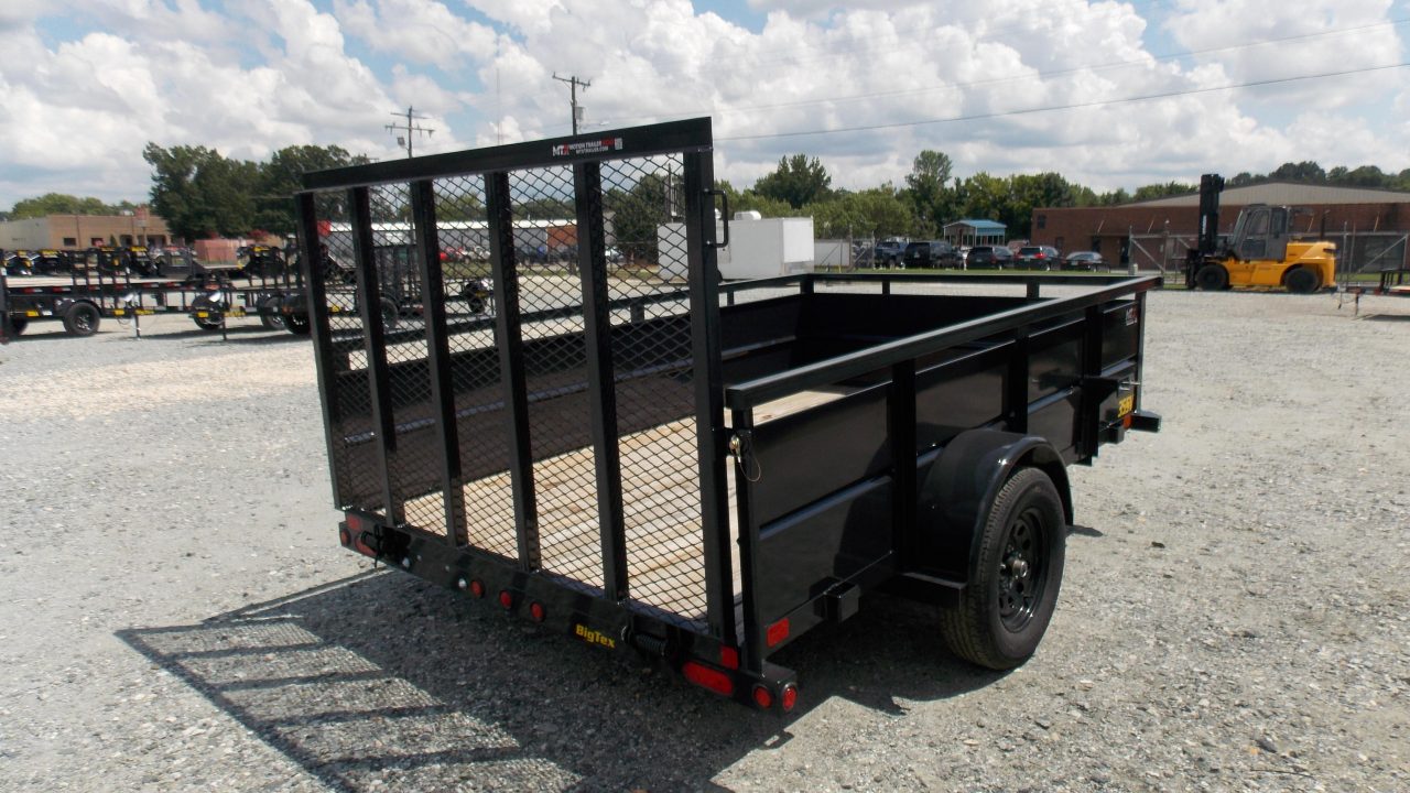 New 2026 Big Tex Trailers 6x10 35SV w/ Solid Sides & 4' Spring Assist Gate Utility Trailer