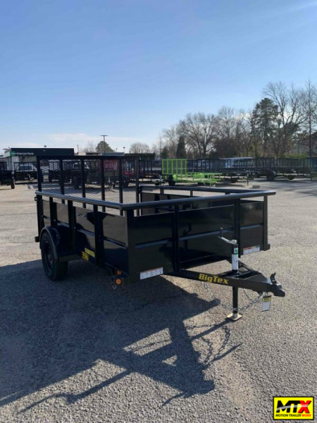 New 2026 Big Tex Trailers 6x10 35SV w/ Solid Sides & 4' Spring Assist Gate Utility Trailer