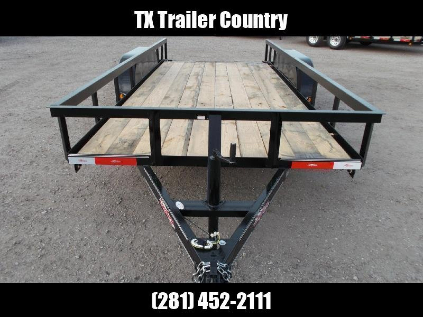 New 2026 Longhorn Trailers 77x16 Utility Trailer / ATV Trailer / 2ft Dovetail / 2ft Ramp Gate / LED Lights