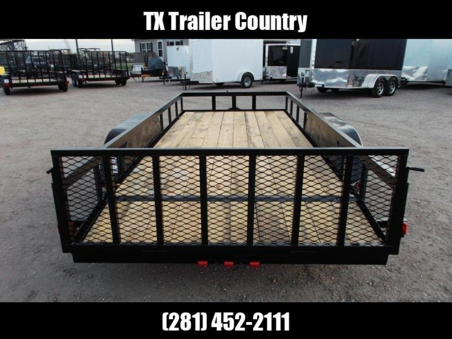 New 2026 Longhorn Trailers 77x16 Utility Trailer / ATV Trailer / 2ft Dovetail / 2ft Ramp Gate / LED Lights