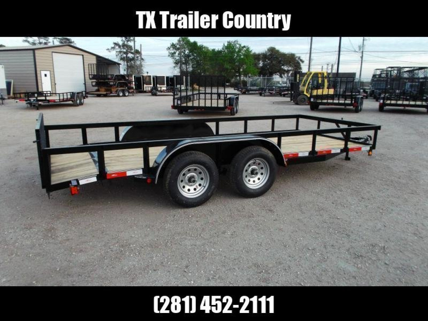 New 2026 Longhorn Trailers 77x16 Utility Trailer / ATV Trailer / 2ft Dovetail / 2ft Ramp Gate / LED Lights