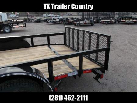 New 2026 Longhorn Trailers 77x16 Utility Trailer / ATV Trailer / 2ft Dovetail / 2ft Ramp Gate / LED Lights