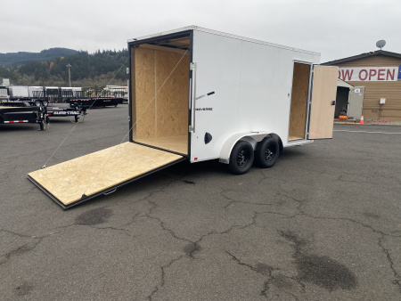 New 2026 Formula Traverse 7x14 Enclosed Trailer w/ Rear Ramp +6" Height 7k GVWR