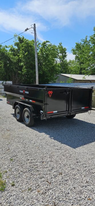 New 2026 Texas Pride Trailers 7x14x3 Tandem Trailers Dump Trailer-UPGRADES!!