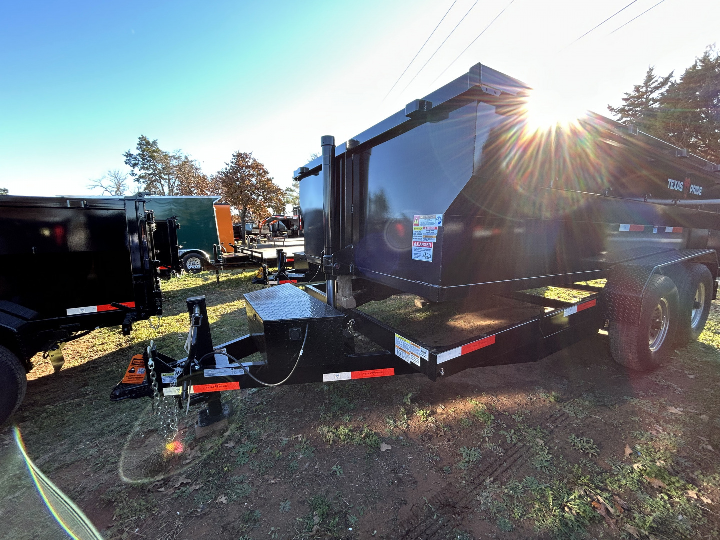 New 2026 Texas Pride Trailers 7x14x3 Tandem Trailers Dump Trailer-UPGRADES!!