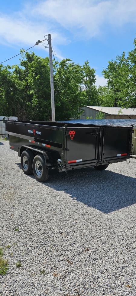 New 2026 Texas Pride Trailers 7x14x3 Tandem Trailers Dump Trailer-UPGRADES!!