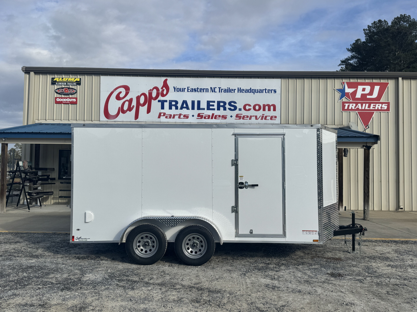 New 2026 Anvil AT7X14TA2W WHITE Cargo / Enclosed Trailer