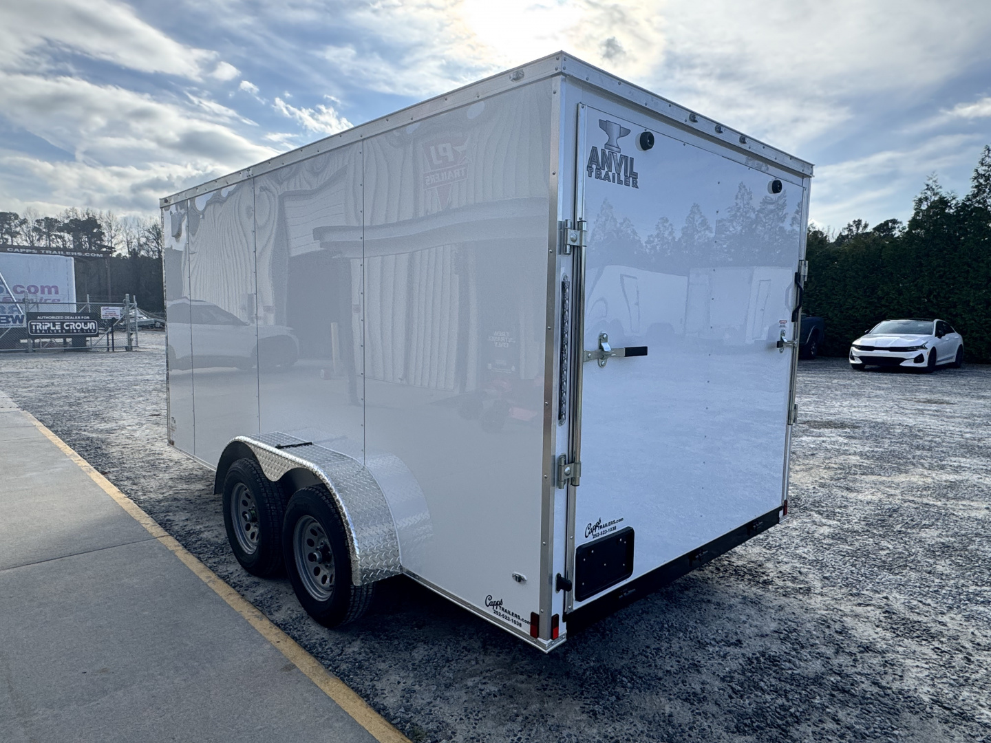 New 2026 Anvil AT7X14TA2W WHITE Cargo / Enclosed Trailer
