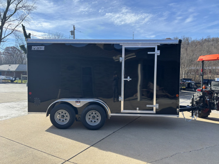 New 2026 Car Mate Trailers 7x14 V-Sport HD Enclosed Trailer - Black - w/ Ramp - 7000# GVWR