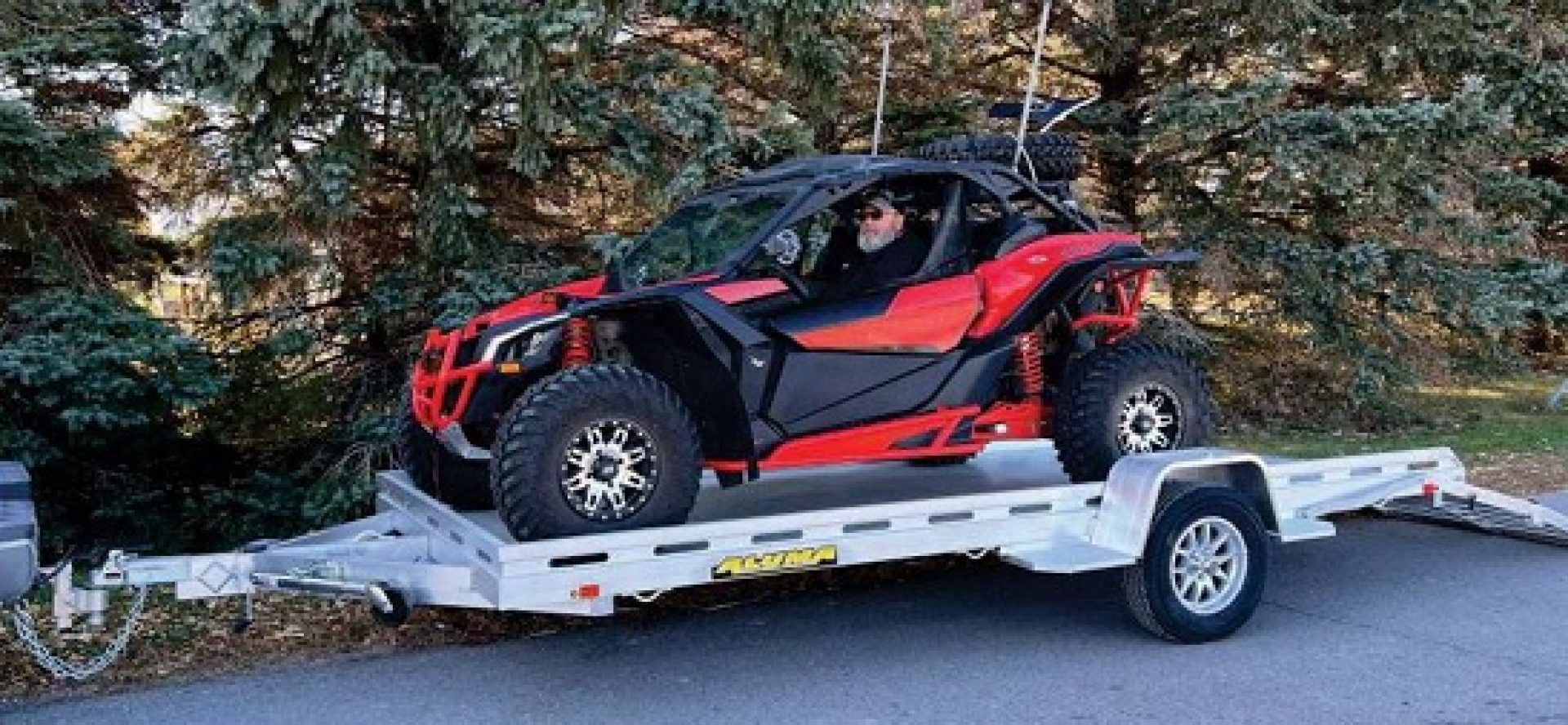 New 2026 Aluma 6'9" x 14' HD Utility Trailer w/ Bi-Fold Gate (BRAKES!!!)