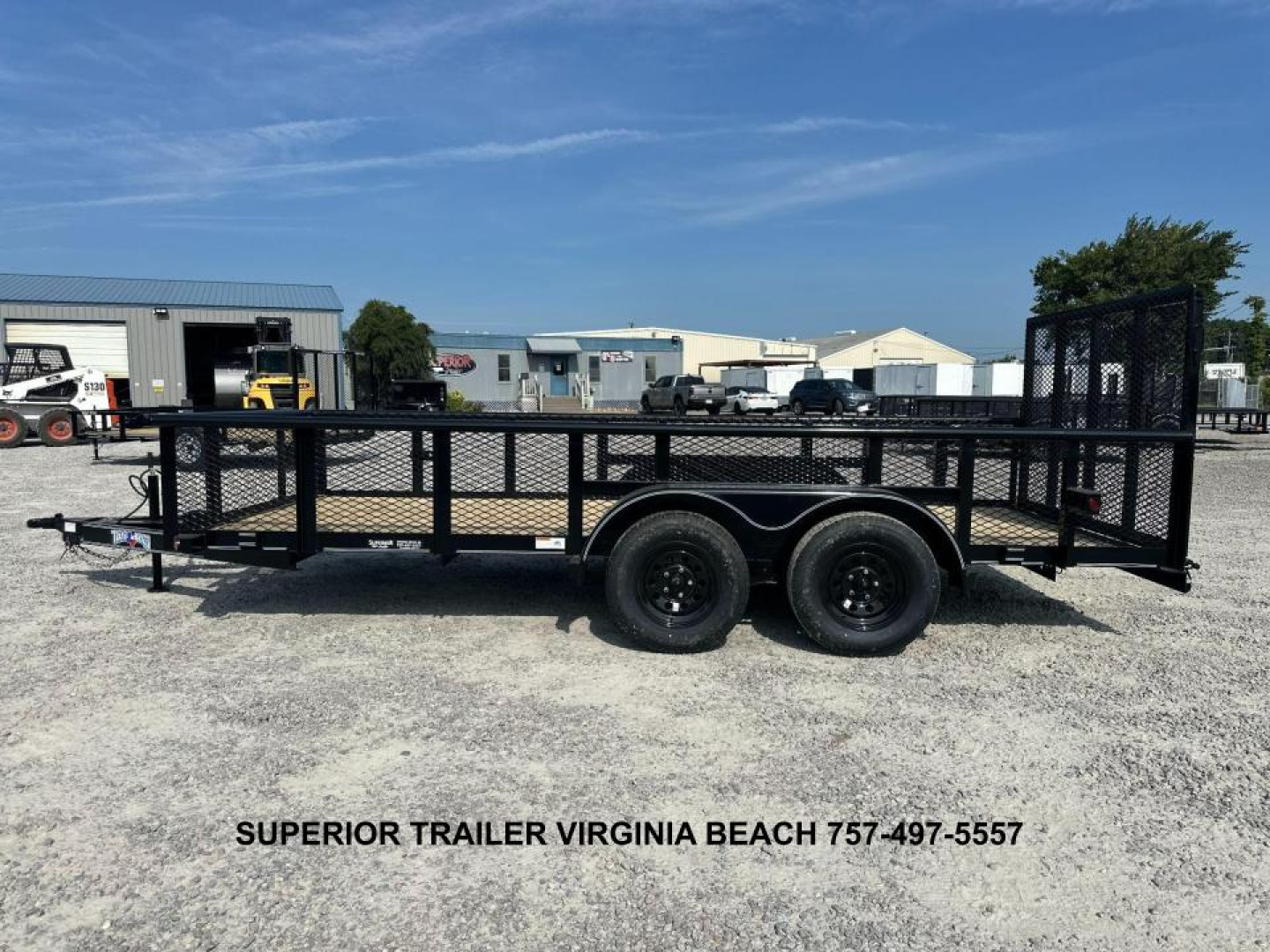New 2025 Texas Bragg Trailers 16P W/ 2ft Expanded Metal Sides, Overwide Deck, & Gate Utility Trailer