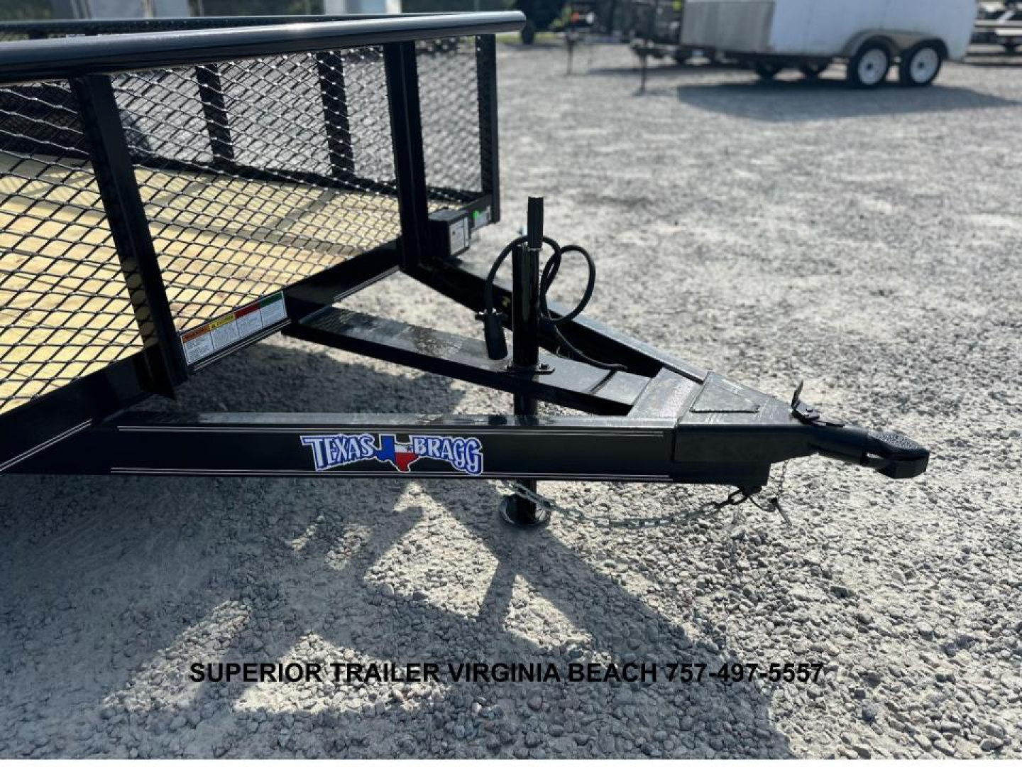 New 2025 Texas Bragg Trailers 16P W/ 2ft Expanded Metal Sides, Overwide Deck, & Gate Utility Trailer