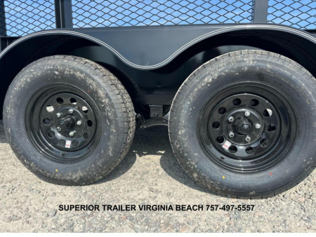New 2025 Texas Bragg Trailers 16P W/ 2ft Expanded Metal Sides, Overwide Deck, & Gate Utility Trailer