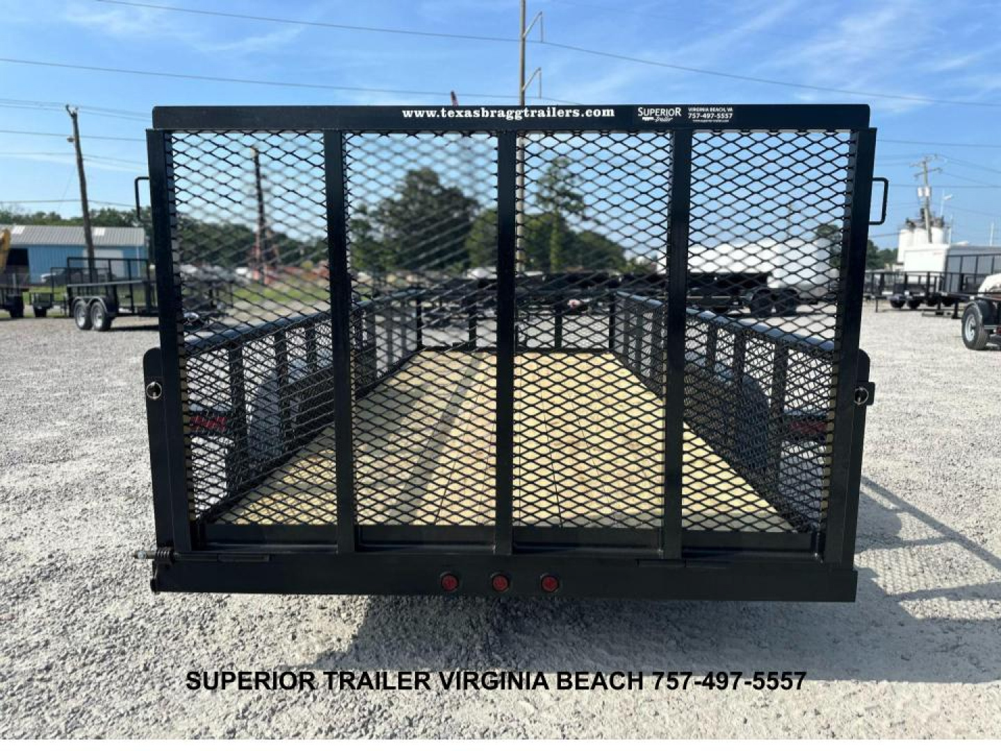 New 2025 TEXAS BRAGG TRAILERS 16P W/ 2ft Expanded Metal Sides & Gate Utility Trailer
