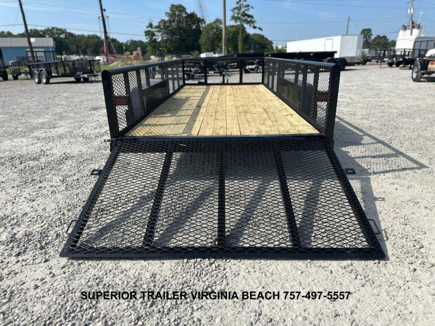 New 2025 TEXAS BRAGG TRAILERS 16P W/ 2ft Expanded Metal Sides & Gate Utility Trailer