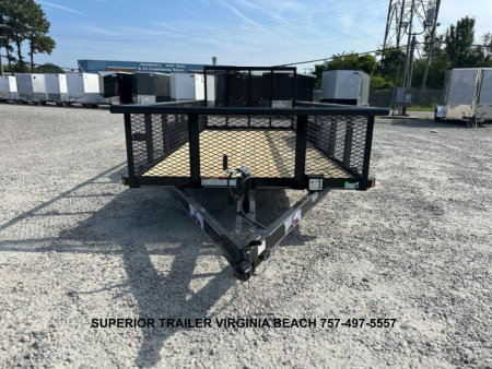 New 2025 TEXAS BRAGG TRAILERS 16P W/ 2ft Expanded Metal Sides & Gate Utility Trailer