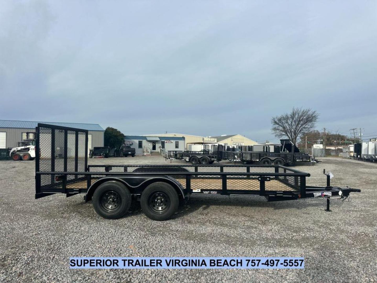 New 2025 Texas Bragg Trailers 16P W/ Expanded Metal Sides & Gate Utility Trailer