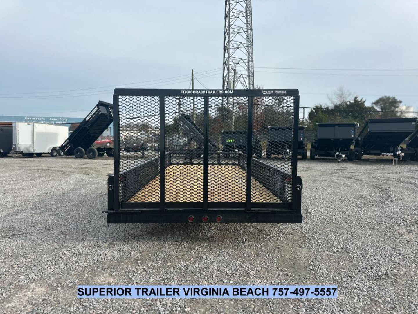 New 2025 Texas Bragg Trailers 16P W/ Expanded Metal Sides & Gate Utility Trailer