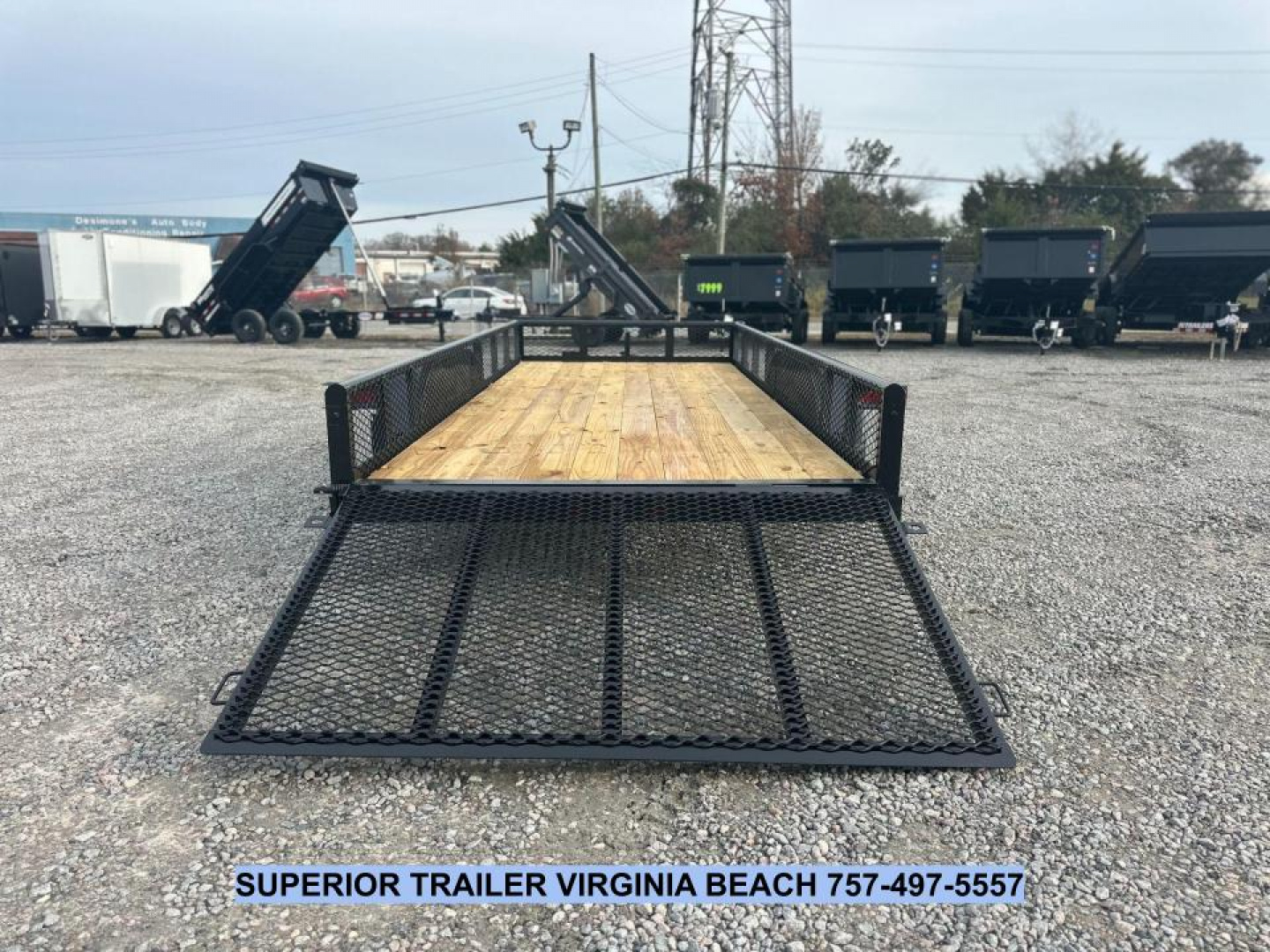 New 2025 Texas Bragg Trailers 16P W/ Expanded Metal Sides & Gate Utility Trailer