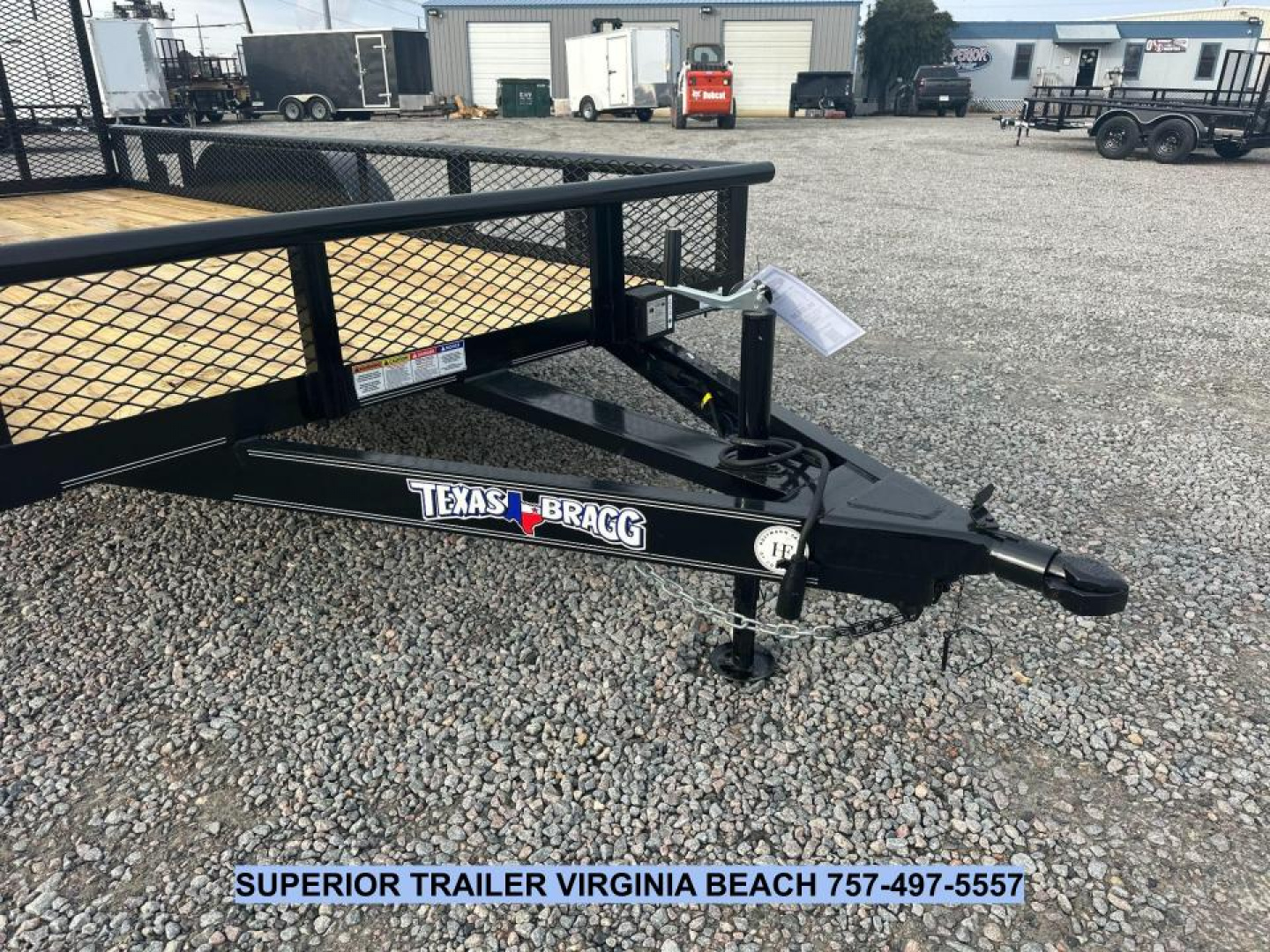 New 2025 Texas Bragg Trailers 16P W/ Expanded Metal Sides & Gate Utility Trailer