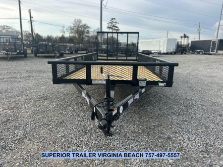 New 2025 Texas Bragg Trailers 16P W/ Expanded Metal Sides & Gate Utility Trailer