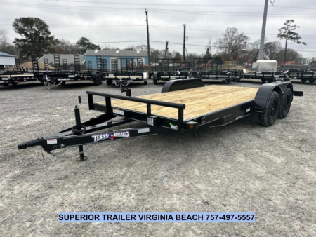 New 2025 TEXAS BRAGG TRAILERS 14+2 HCH Car Hauler w/ Weld On D-Rings & Removable Fender