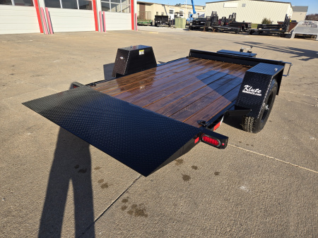 New 2025 H&H Trailers 78x12 Single Axle Gravity Tilt Equipment Trailer 7.8K Equipment Trailer