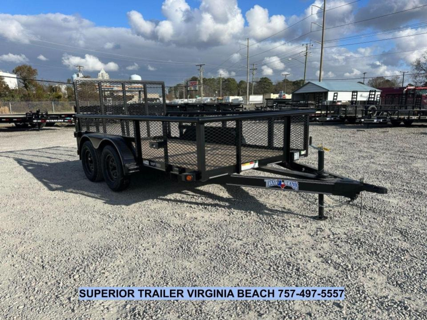 New 2025 TEXAS BRAGG TRAILERS 12P w/ 2ft Sides & Gate Utility Trailer