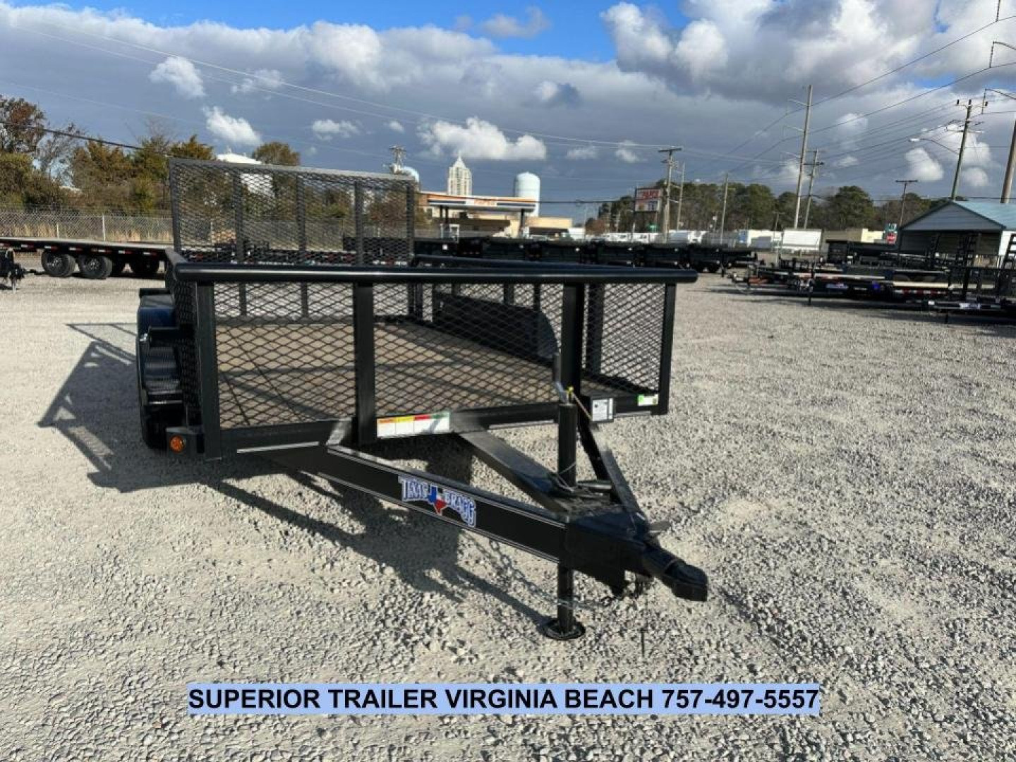 New 2025 TEXAS BRAGG TRAILERS 12P w/ 2ft Sides & Gate Utility Trailer