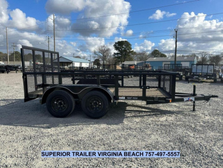 New 2025 TEXAS BRAGG TRAILERS 12P w/ 2ft Sides & Gate Utility Trailer