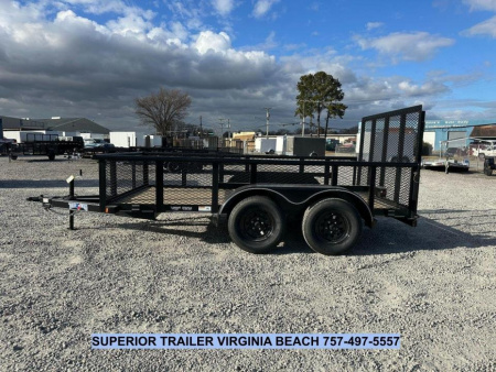 New 2025 TEXAS BRAGG TRAILERS 12P w/ 2ft Sides & Gate Utility Trailer