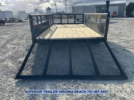 New 2025 TEXAS BRAGG TRAILERS 12P w/ 2ft Sides & Gate Utility Trailer