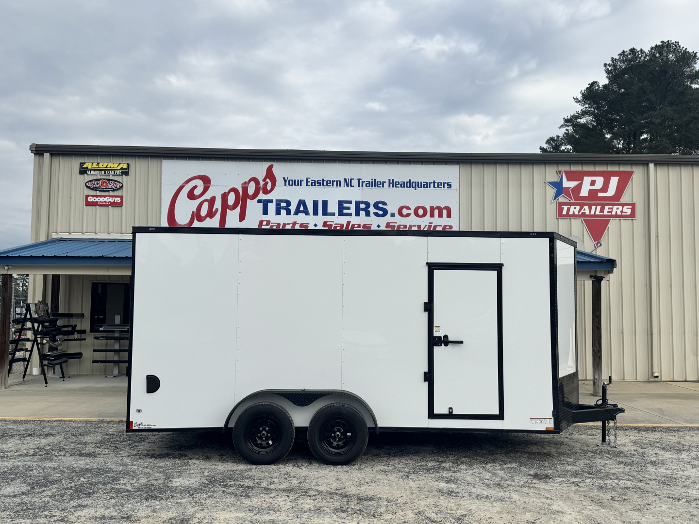 New 2026 Anvil AT7X16TA2WBO+9 WHITE W/BLACKOUT PKG Cargo / Enclosed Trailer