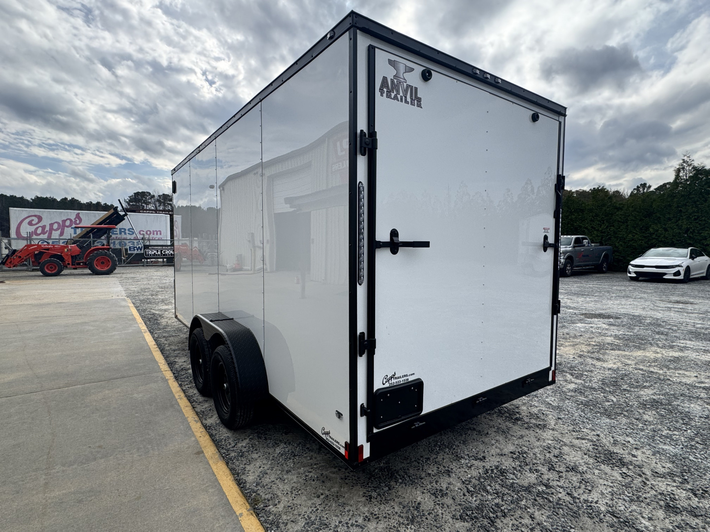 New 2026 Anvil AT7X16TA2WBO+9 WHITE W/BLACKOUT PKG Cargo / Enclosed Trailer