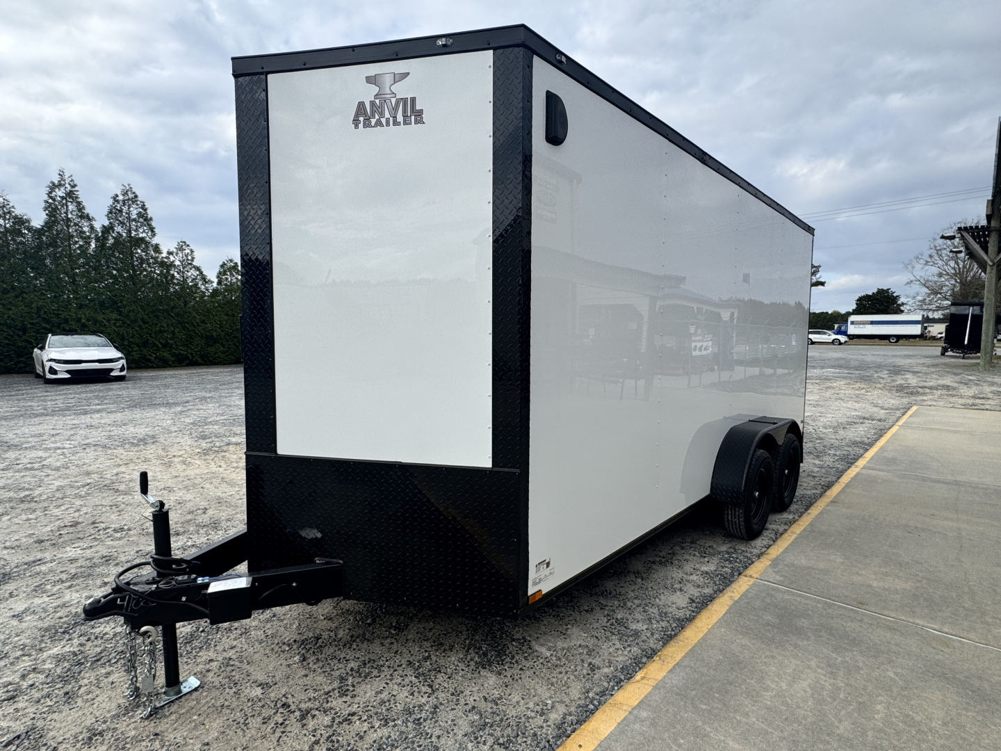 New 2026 Anvil AT7X16TA2WBO+9 WHITE W/BLACKOUT PKG Cargo / Enclosed Trailer