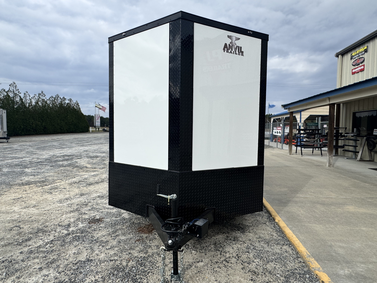 New 2026 Anvil AT7X16TA2WBO+9 WHITE W/BLACKOUT PKG Cargo / Enclosed Trailer