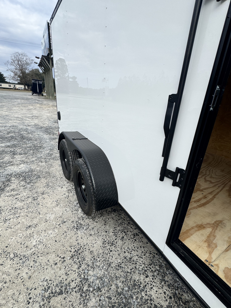 New 2026 Anvil AT7X16TA2WBO+9 WHITE W/BLACKOUT PKG Cargo / Enclosed Trailer