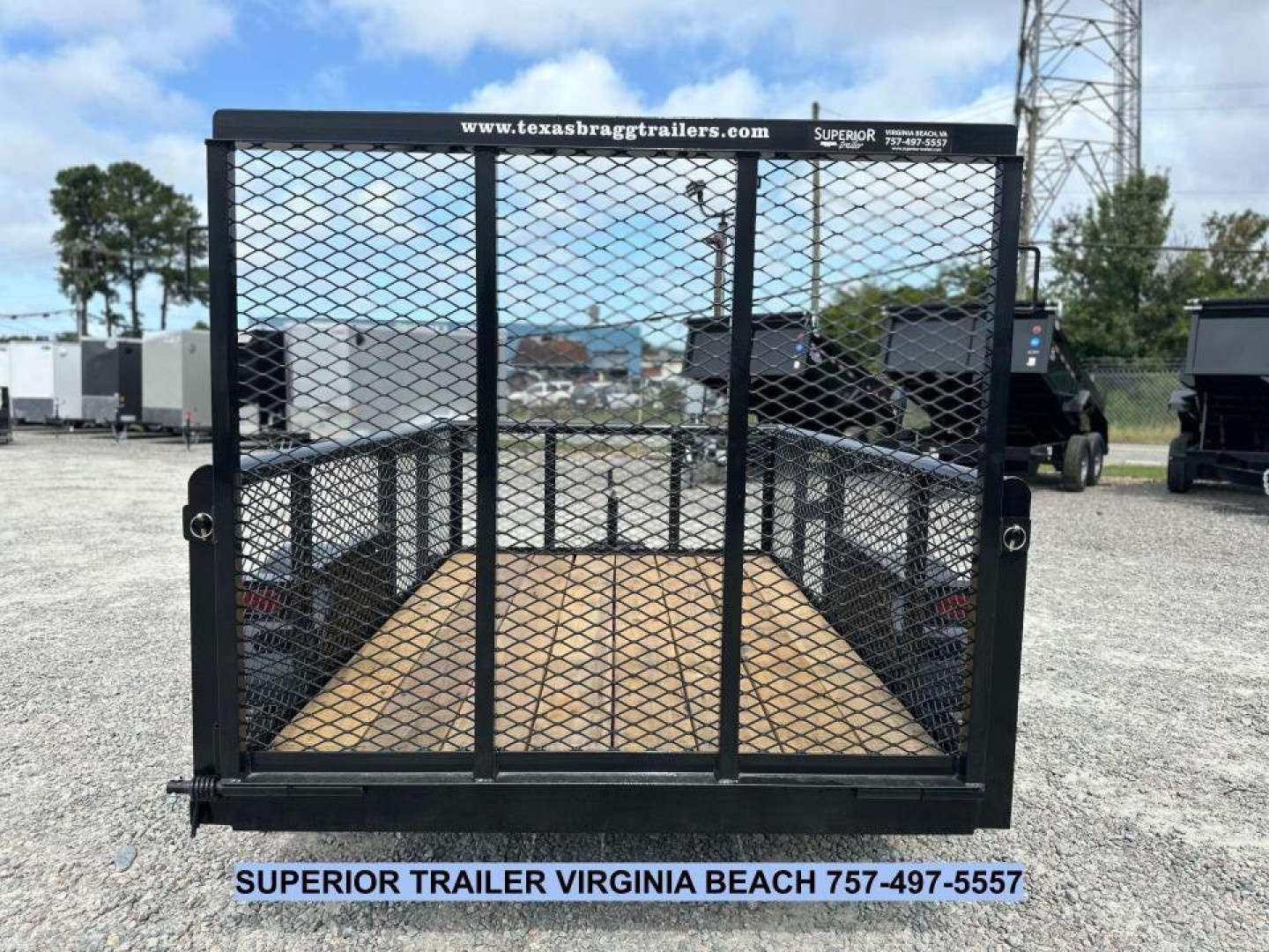 New 2025 Texas Bragg Trailers 5X8P w/2ft Expanded Sides & Tailgate Utility Trailer