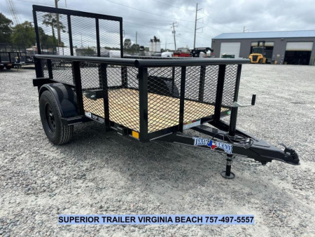 New 2025 Texas Bragg Trailers 5X8P w/2ft Expanded Sides & Tailgate Utility Trailer