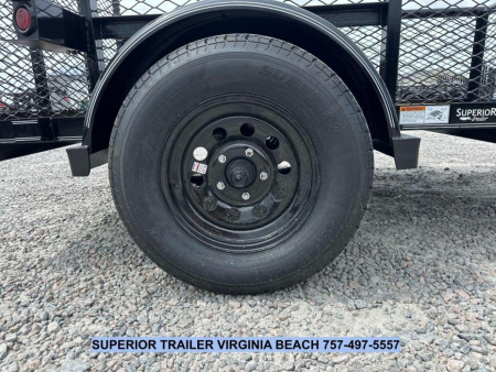 New 2025 Texas Bragg Trailers 5X8P w/2ft Expanded Sides & Tailgate Utility Trailer